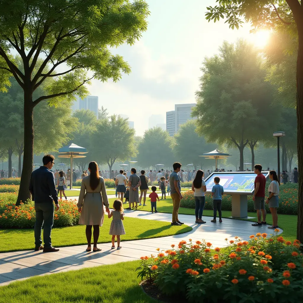 Modern office workspace